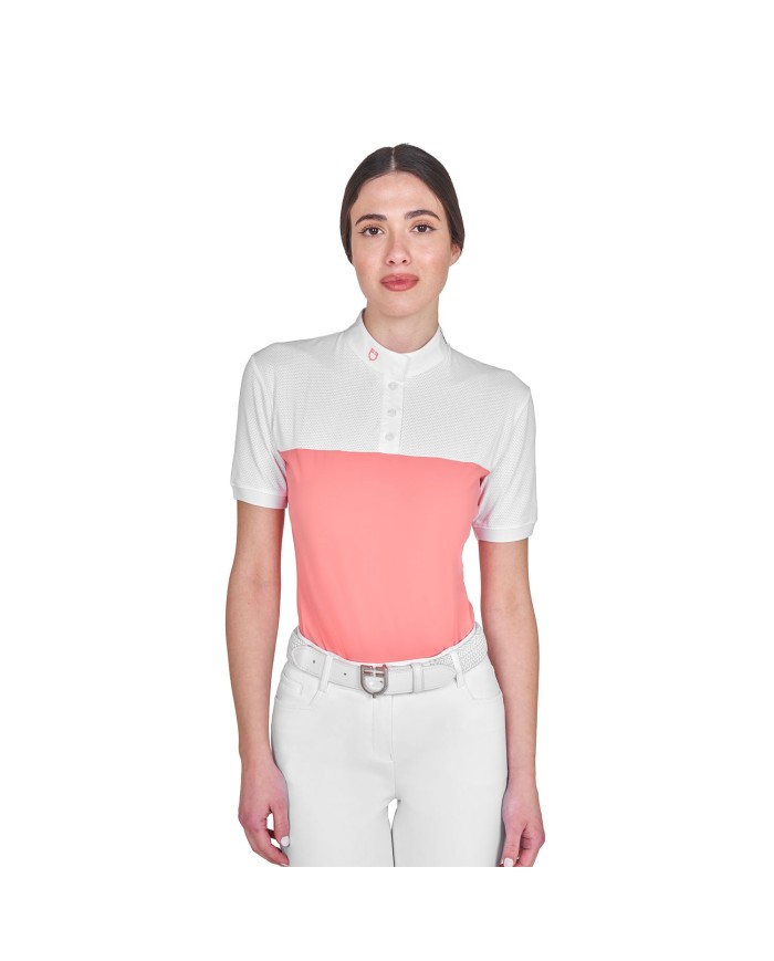 WOMAN POLO SHIRT SS BUTTONS 1/2 MESH