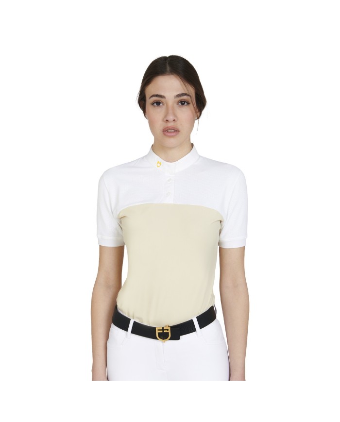 WOMAN POLO SHIRT SS BUTTONS 1/2 MESH
