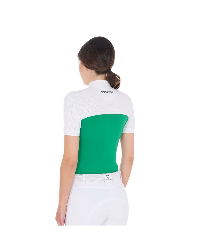 WOMAN POLO SHIRT SS BUTTONS 1/2 MESH