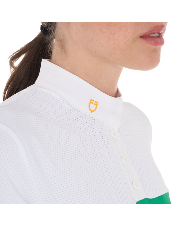 WOMAN POLO SHIRT SS BUTTONS 1/2 MESH