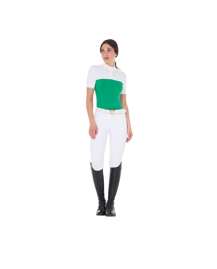 WOMAN POLO SHIRT SS BUTTONS 1/2 MESH
