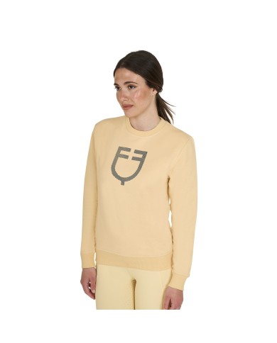 WOMEN S SHINY TRASPARENT LOGO SWEATSHIRT