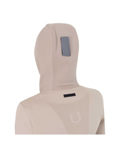 WOMEN S NYLON+KNIT SEAMLESS HOODIE