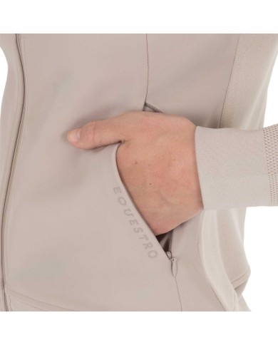 WOMEN S NYLON+KNIT SEAMLESS HOODIE