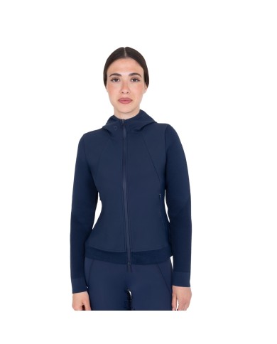 WOMEN S NYLON+KNIT SEAMLESS HOODIE