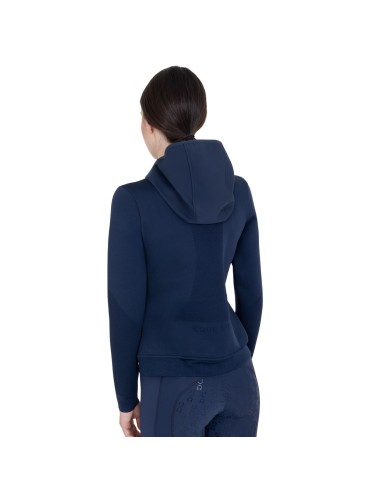 WOMEN S NYLON+KNIT SEAMLESS HOODIE
