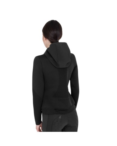 WOMEN S NYLON+KNIT SEAMLESS HOODIE