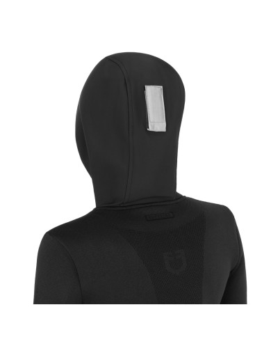 WOMEN S NYLON+KNIT SEAMLESS HOODIE