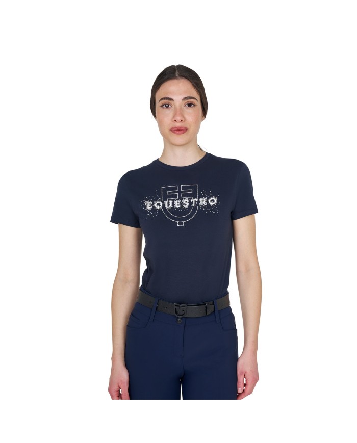 WOMEN S ELEGANT LOGO COTTON T-SHIRT
