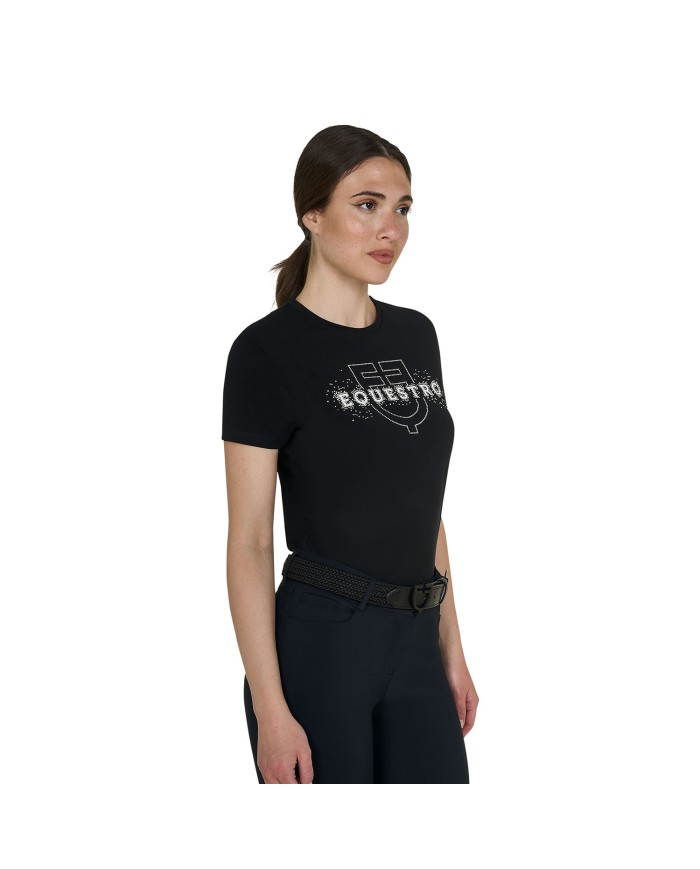 WOMEN S ELEGANT LOGO COTTON T-SHIRT