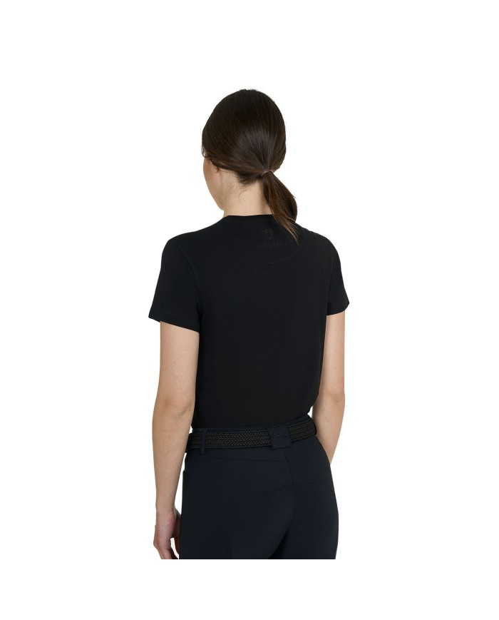WOMEN S ELEGANT LOGO COTTON T-SHIRT