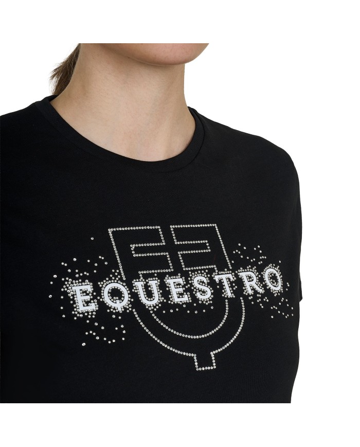 WOMEN S ELEGANT LOGO COTTON T-SHIRT