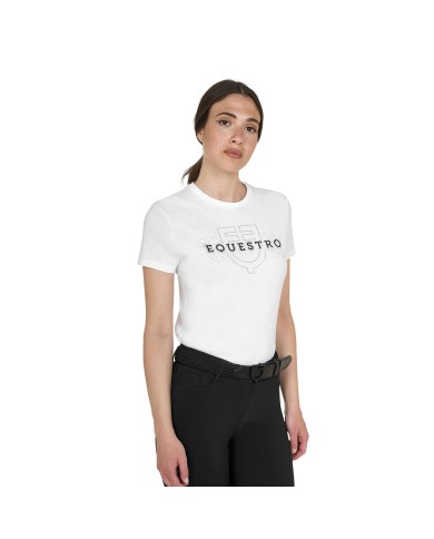 WOMEN S ELEGANT LOGO COTTON T-SHIRT