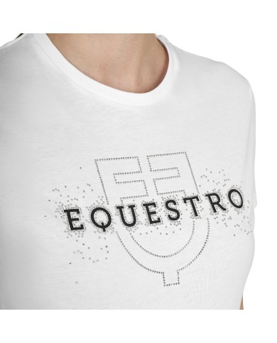 WOMEN S ELEGANT LOGO COTTON T-SHIRT