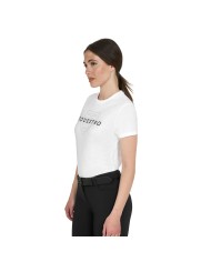 WOMEN S ELEGANT LOGO COTTON T-SHIRT