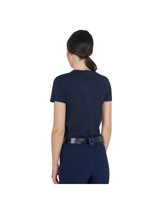 WOMEN S ELEGANT LOGO COTTON T-SHIRT