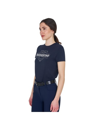 WOMEN S ELEGANT LOGO COTTON T-SHIRT
