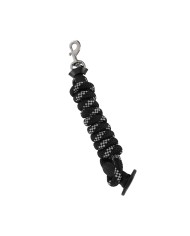 NYLON BRAIDED LEAD ROPE W/LEATHER TERMINATION