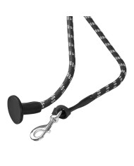 NYLON BRAIDED LEAD ROPE W/LEATHER TERMINATION