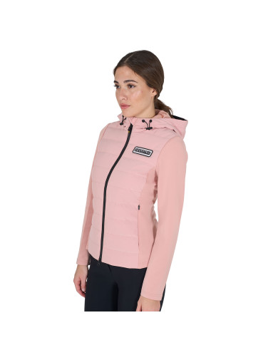 Giacca piumino donna misto tecnico con cappuccio Giacca piumino donna misto tecnico con cappuccio