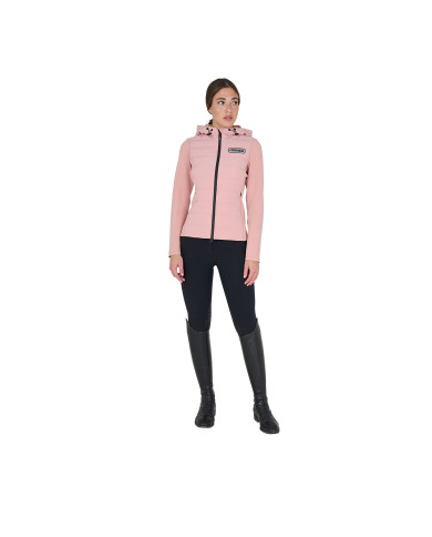 Giacca piumino donna misto tecnico con cappuccio Giacca piumino donna misto tecnico con cappuccio