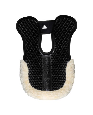 WITHERS FREE HEXAGONAL SOFT GEL PAD W/MICROPILE & BACK ECO-WOOL EDGE