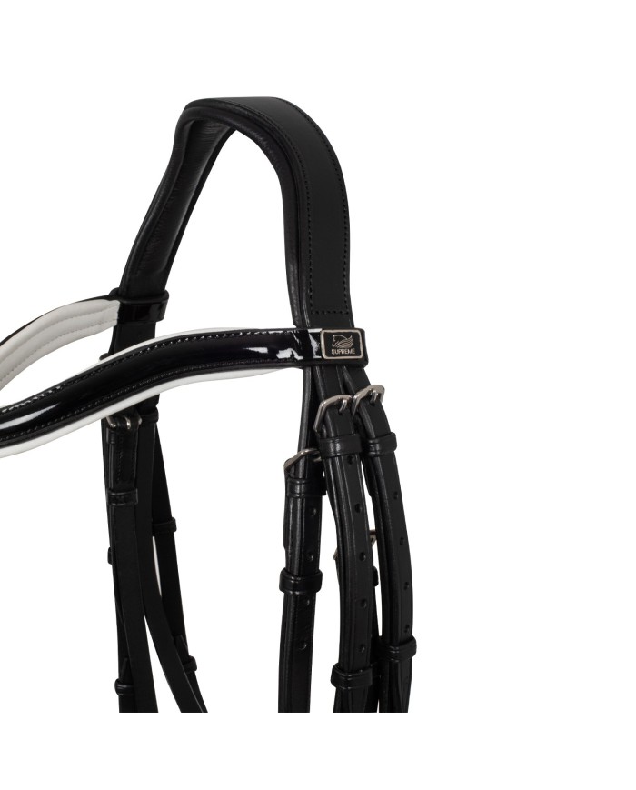 BRIGLIA DRESSAGE IMBOTTITURA BIANCA