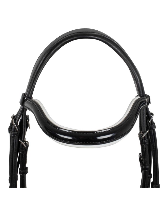BRIGLIA DRESSAGE IMBOTTITURA BIANCA