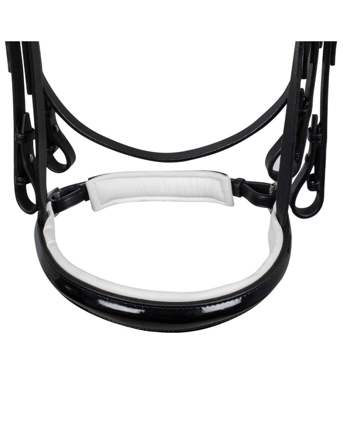 BRIGLIA DRESSAGE IMBOTTITURA BIANCA