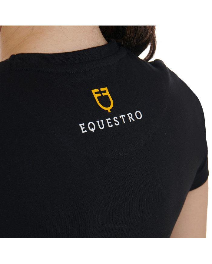 T-shirt donna slim fit con stampa raggio di luna T-shirt donna slim fit con stampa raggio di luna