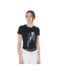 T-shirt donna slim fit con stampa raggio di luna T-shirt donna slim fit con stampa raggio di luna
