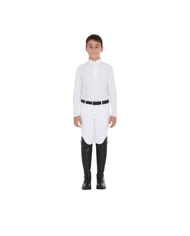 POLO BAMBINO EQUESTRO MANICA LUNGA MODELLO WARM+