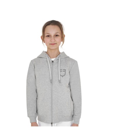 KIDS SHINY TRASPARENT LOGO HOODIE