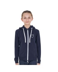 KIDS SHINY TRASPARENT LOGO HOODIE