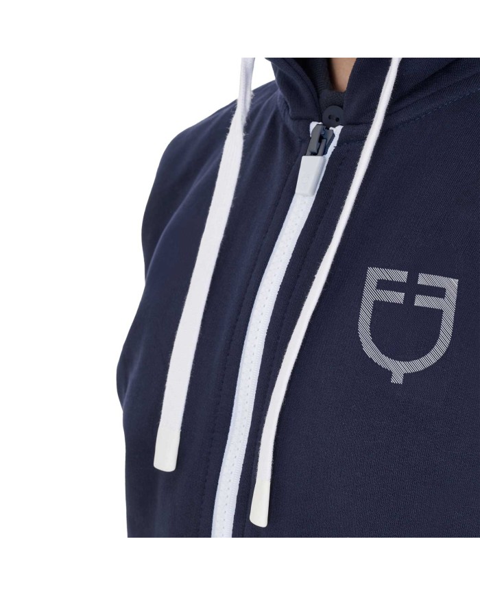 KIDS SHINY TRASPARENT LOGO HOODIE