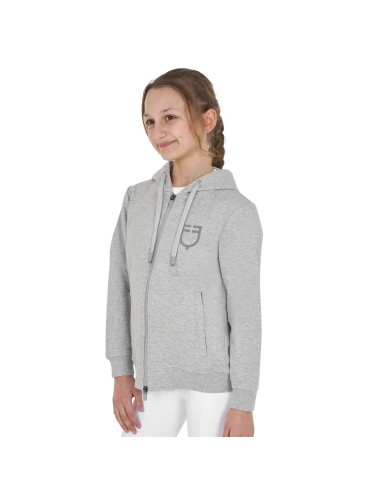 KIDS SHINY TRASPARENT LOGO HOODIE
