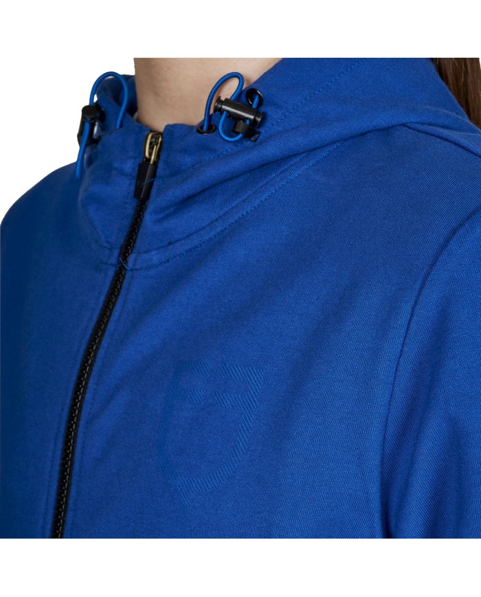 KIDS SHINY TRASPARENT LOGO HOODIE