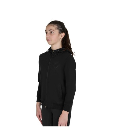 KIDS SHINY TRASPARENT LOGO HOODIE