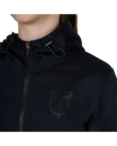 KIDS SHINY TRASPARENT LOGO HOODIE