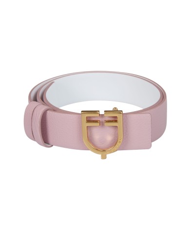 CINTURA IN CUOIO LISCIO DOUBLE FACE CON FIBBIA LOGO