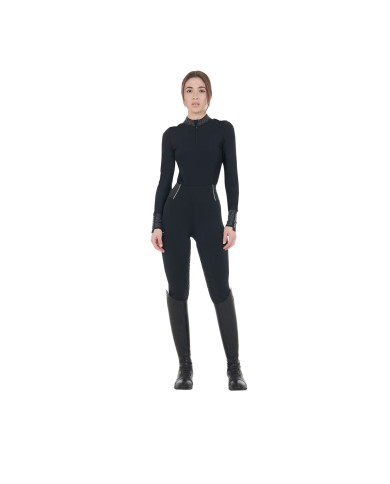 Polo tecnica donna da allenamento con strass Polo tecnica donna da allenamento con strass