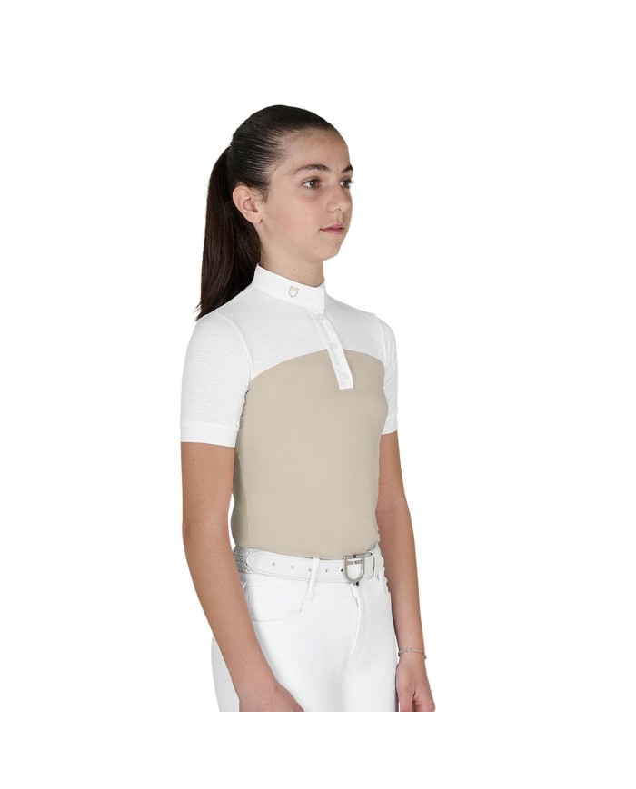 GIRL POLO SHIRT SS BUTTONS 1/2 MESH
