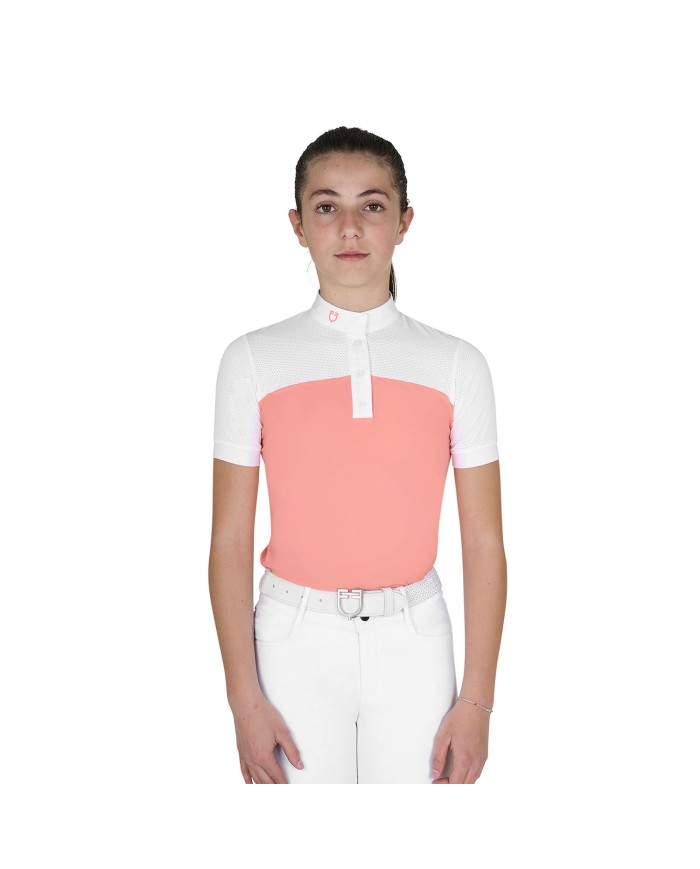 GIRL POLO SHIRT SS BUTTONS 1/2 MESH