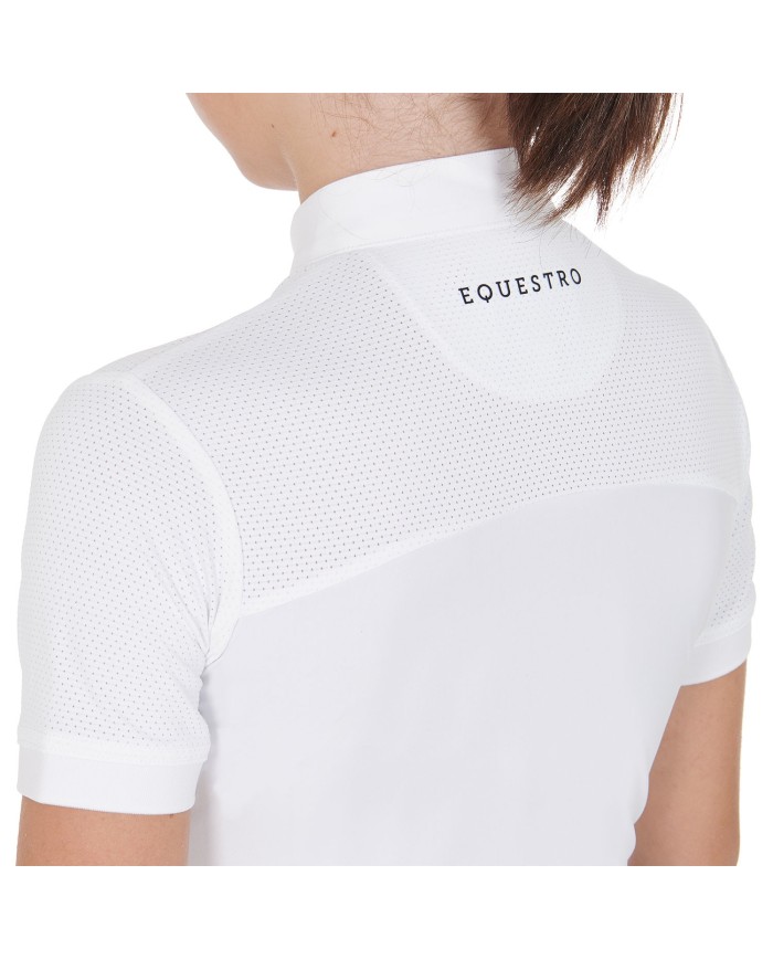 GIRL POLO SHIRT SS BUTTONS 1/2 MESH