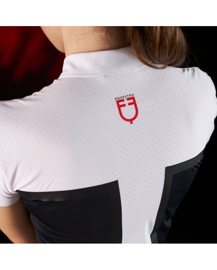 WOMEN S COMPETITION RIDERTECHNOLOGY POLO SHIRT SS WITH ZIP