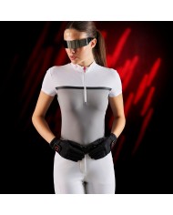 WOMEN S COMPETITION RIDERTECHNOLOGY POLO SHIRT SS WITH ZIP