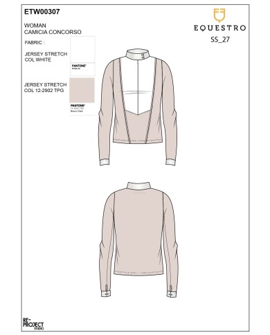 WOMEN S INVISIBLE ZIP COMPETITION POLO SHIRT LS