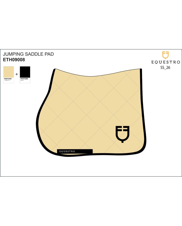 SOTTOSELLA JUMPING EQUESTRO IN TESSUTO TECNICO BLACK LINE EDITION