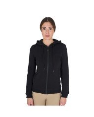 Felpa donna full zip con interno in pile