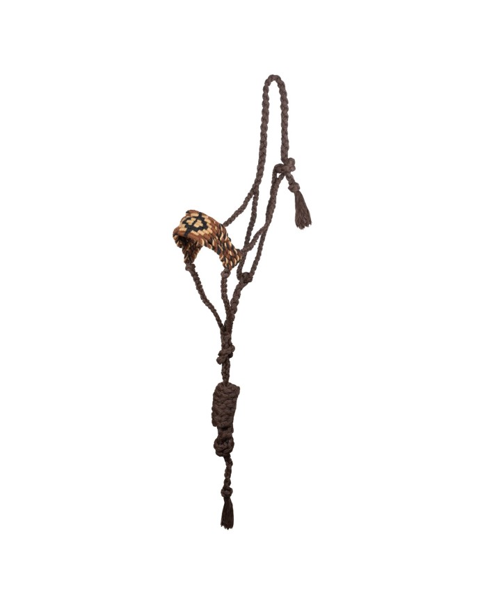 DIAMOND DESIGN MOHAIR ROPE HALTER